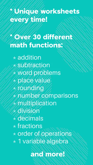 Math Worksheet Maker 스크린샷