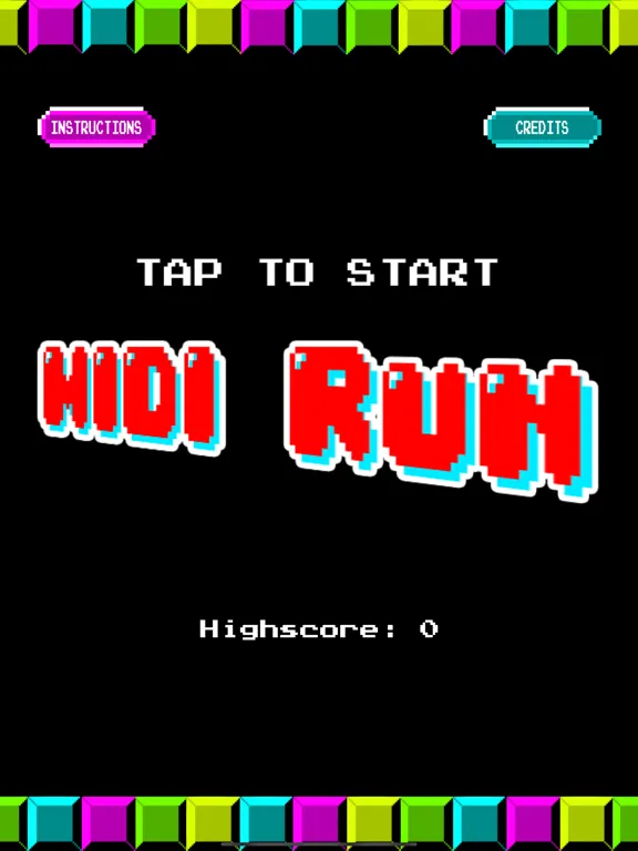 ภาพหน้าจอของ MIDI Run: A Retro Pixel Game iPad 