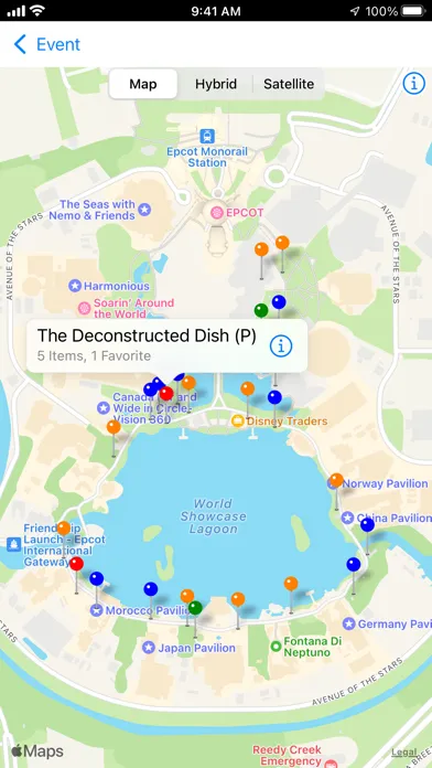 Capturas de tela do WDW Food&Wine