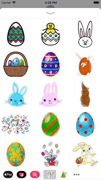 Easter. The stickers سکرین شاٹس