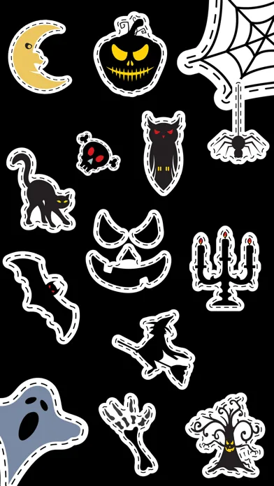 Tangkapan layar Halloween silhouettes