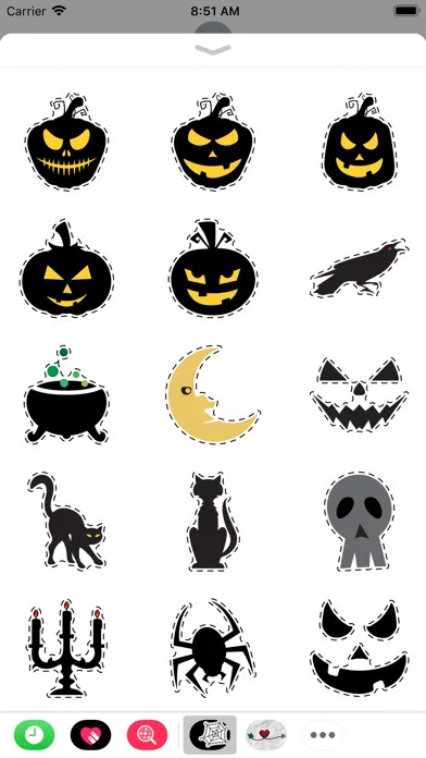 Tangkapan layar Halloween silhouettes