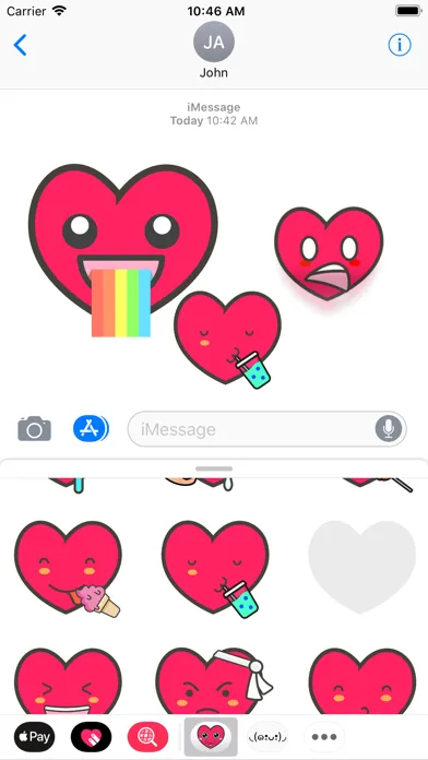 Скриншоты Heartsmoji