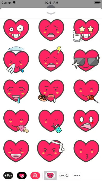 Скриншоты Heartsmoji