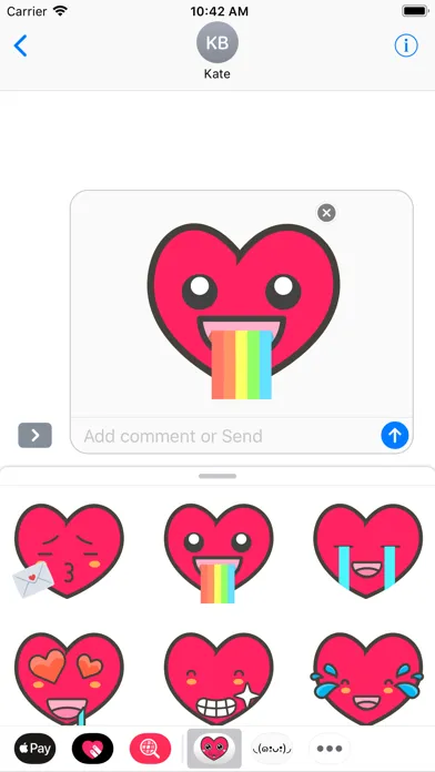 Скриншоты Heartsmoji