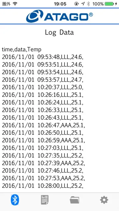 ATAGO Logger for iPhone 스크린샷