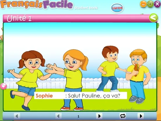 Capturas de tela do Francais Facile B iPad 