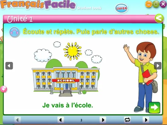 Capturas de tela do Francais Facile B iPad 