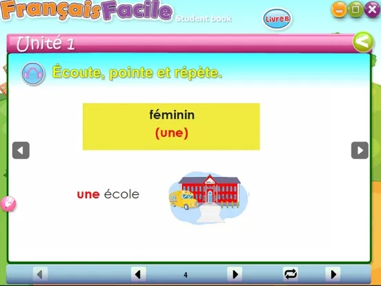 Capturas de tela do Francais Facile B iPad 
