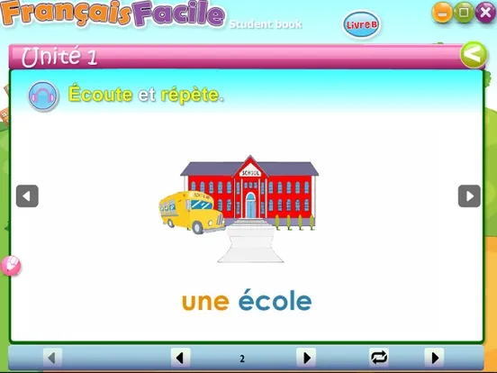 Capturas de tela do Francais Facile B iPad 