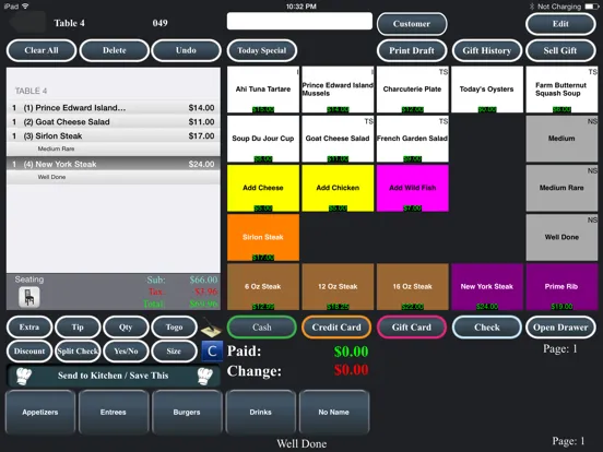 iBistroPOS iPad 应用截图