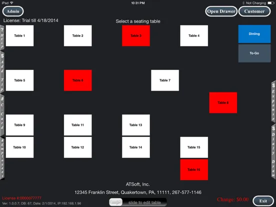 iBistroPOS iPad 应用截图