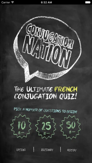 Zrzuty ekranu Conjugation Nation French