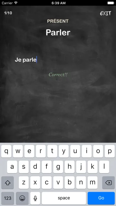 Zrzuty ekranu Conjugation Nation French