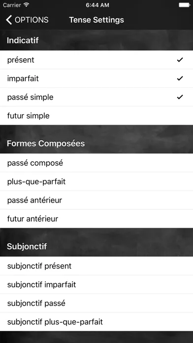 Zrzuty ekranu Conjugation Nation French