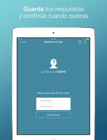 Скриншоты Guide Your Talent test para evaluar y mejorar tu empleabilidad. iPad 