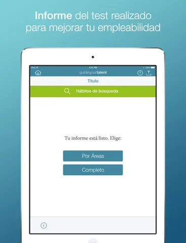 Скриншоты Guide Your Talent test para evaluar y mejorar tu empleabilidad. iPad 