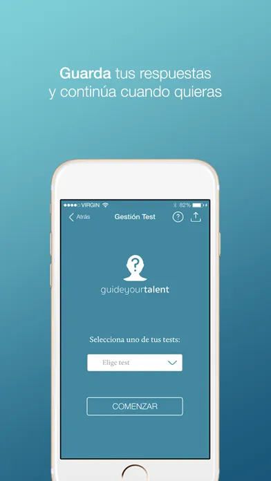 Скриншоты Guide Your Talent test para evaluar y mejorar tu empleabilidad.