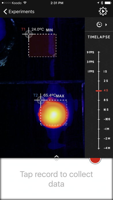 Ảnh chụp màn hình của Vernier Thermal Analysis Plus