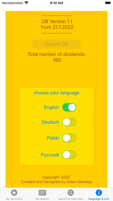 Stock Dividends स्क्रीनशॉट