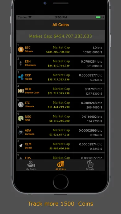 CoinMarket Live スクリーンショット