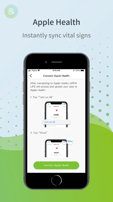 Ảnh chụp màn hình của mPHR LIFE(Docloop.ai)