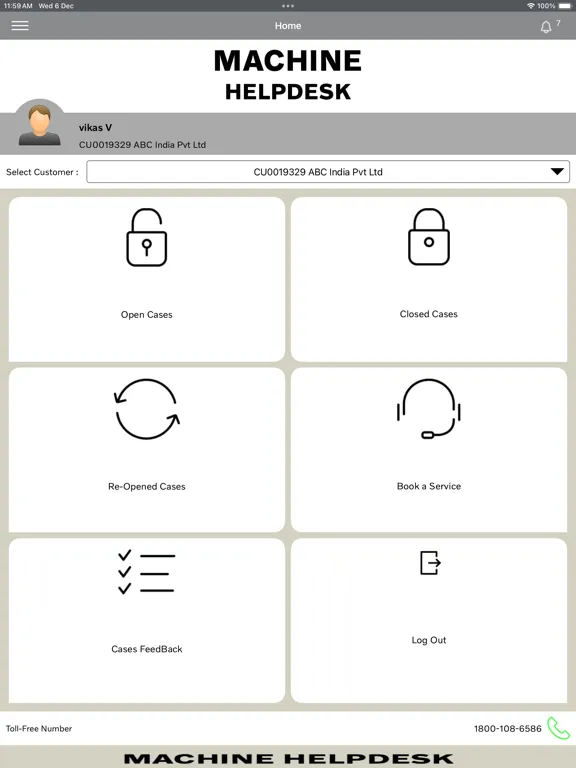 Capturas de pantalla de Volvo Machine Helpdesk iPad 