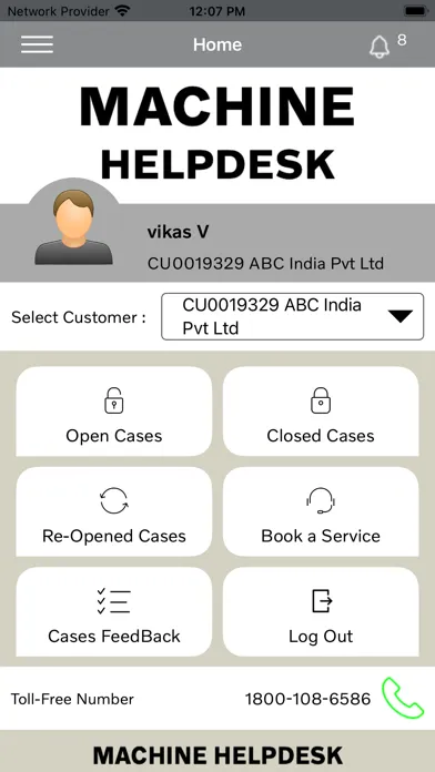 Capturas de pantalla de Volvo Machine Helpdesk