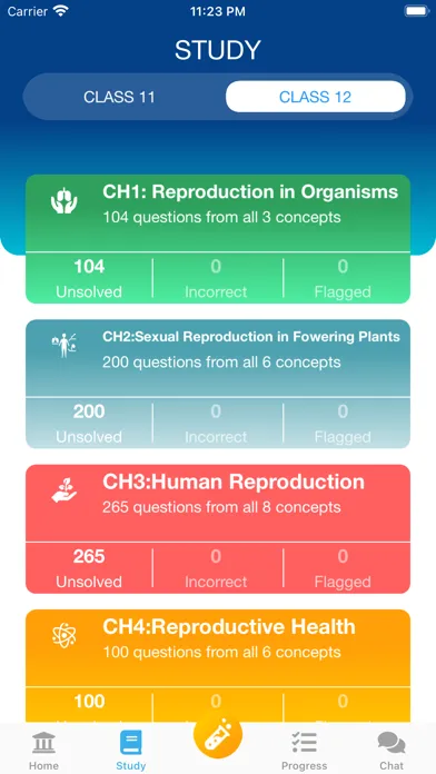 Capturas de pantalla de NEET Biology & NCERT 11 & 12