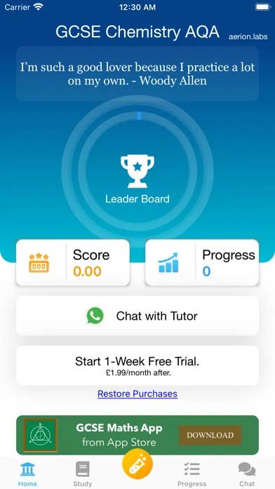 The GCSE Chemistry App - AQA 스크린샷