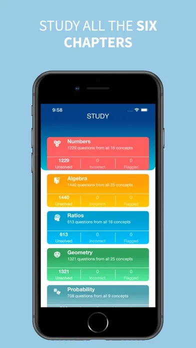 Capturas de tela do The GCSE Maths App