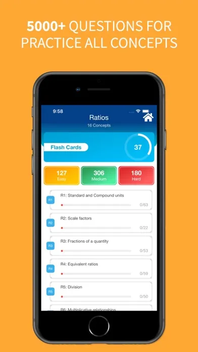 Capturas de tela do The GCSE Maths App