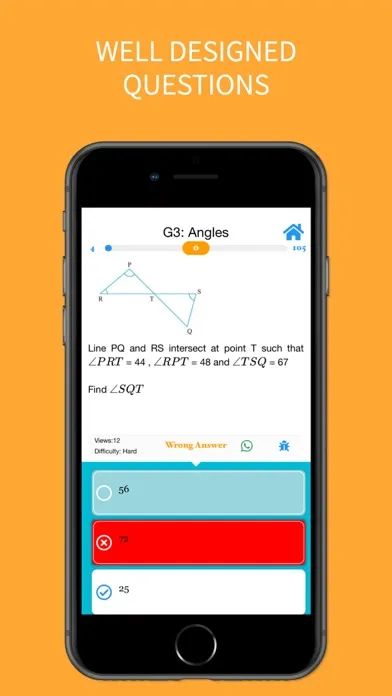 Capturas de tela do The GCSE Maths App