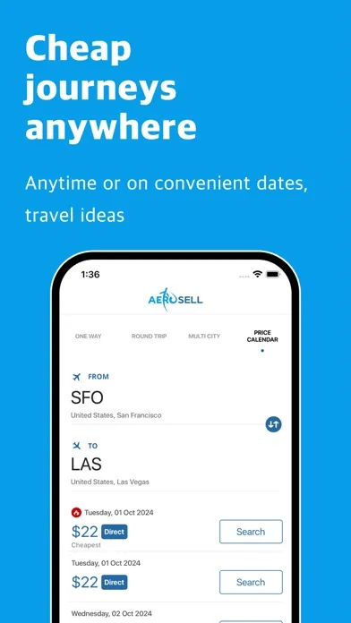 Cheap Flights online AeroSell Screenshots