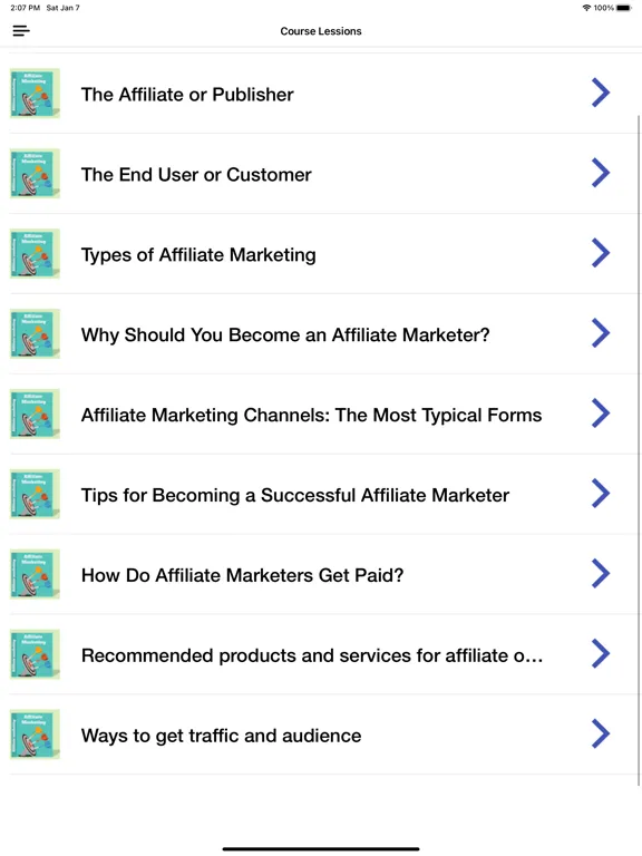 Affiliate Marketing Course iPad  স্ক্রিনশট