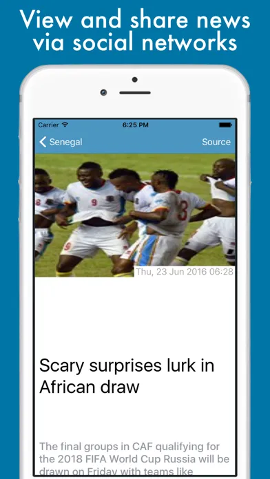 Zrzuty ekranu Football News - Africa Edition