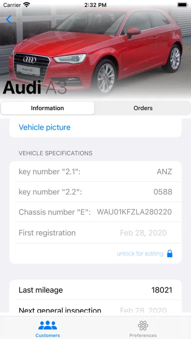 KFZ Buch Screenshots