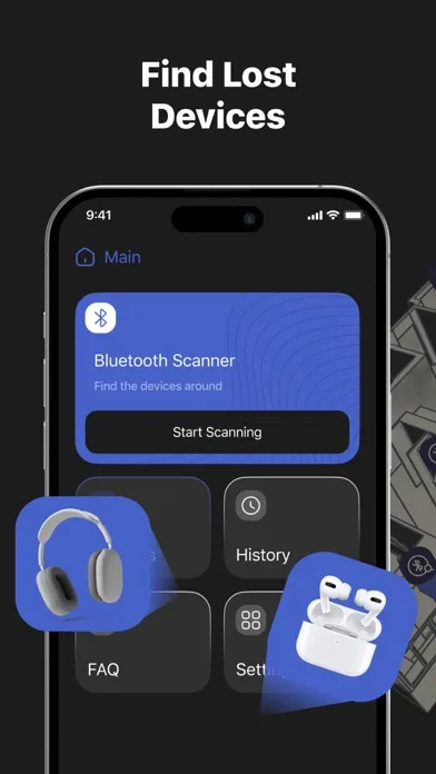 Tangkapan skrin Air Bluetooth Finder, Device