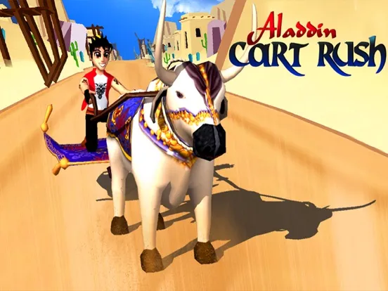 Zrzuty ekranu Aladdin Cart Rush 3D - Fun Racing Game for Kids iPad 