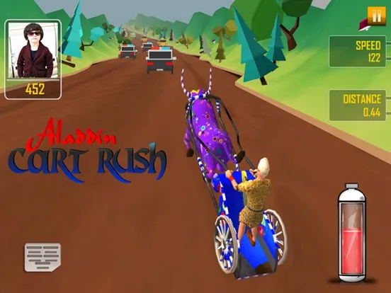 Zrzuty ekranu Aladdin Cart Rush 3D - Fun Racing Game for Kids iPad 