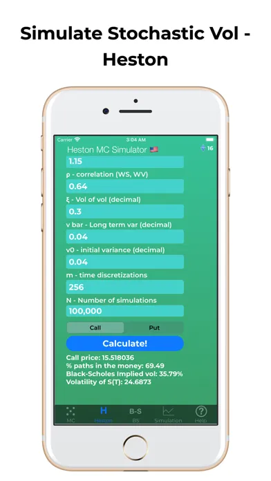 تصاویر Options Pricing Monte Carlo