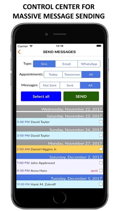 Tangkapan skrin Sms Planner - Send SMS