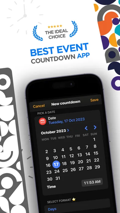 Tangkapan skrin Countdown Events Calendar