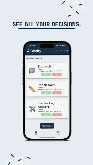 Clarity - Decision Manager スクリーンショット
