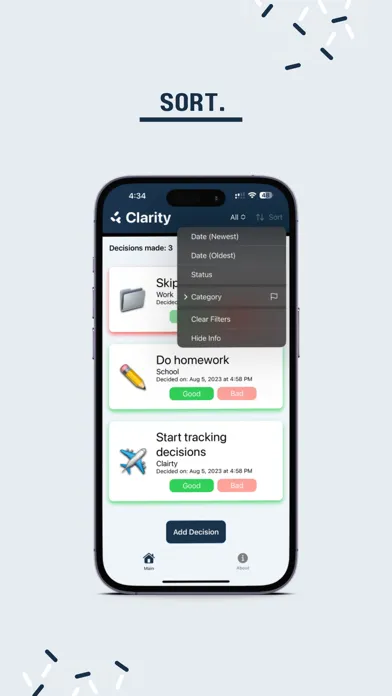 Clarity - Decision Manager スクリーンショット