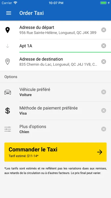 Allo-Taxi应用截图