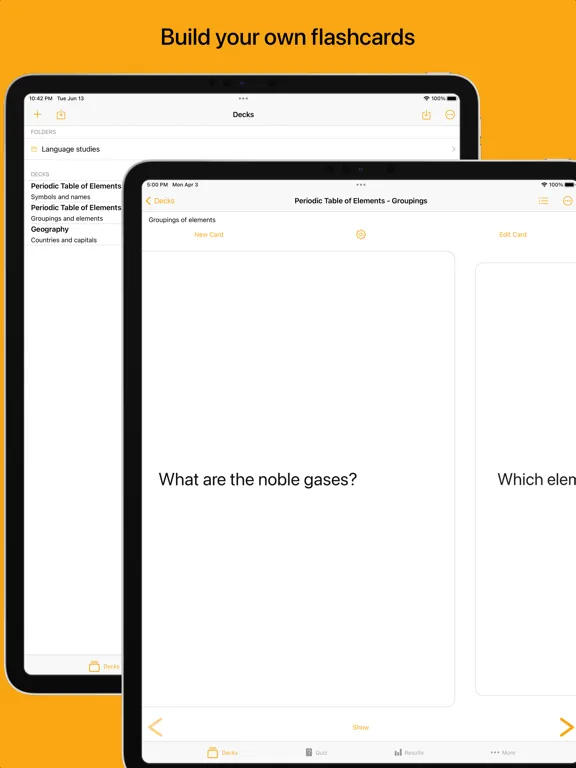 Ảnh chụp màn hình của Flashcards - Build Your Own iPad 