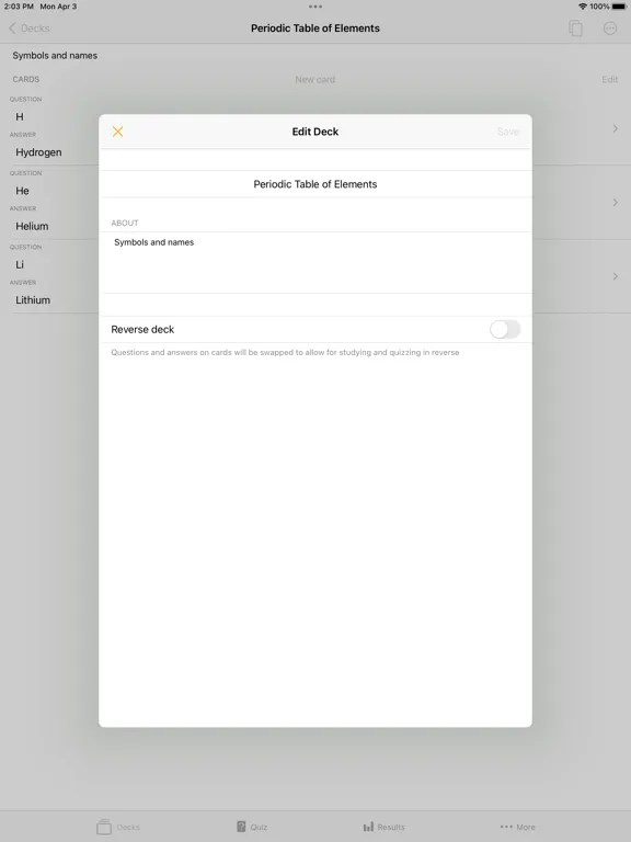 Ảnh chụp màn hình của Flashcards - Build Your Own iPad 