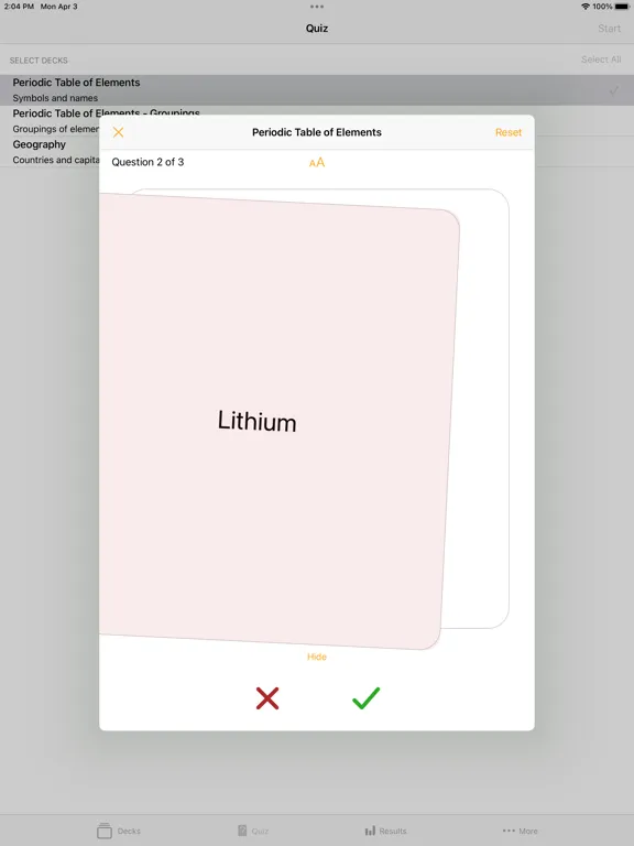 Ảnh chụp màn hình của Flashcards - Build Your Own iPad 