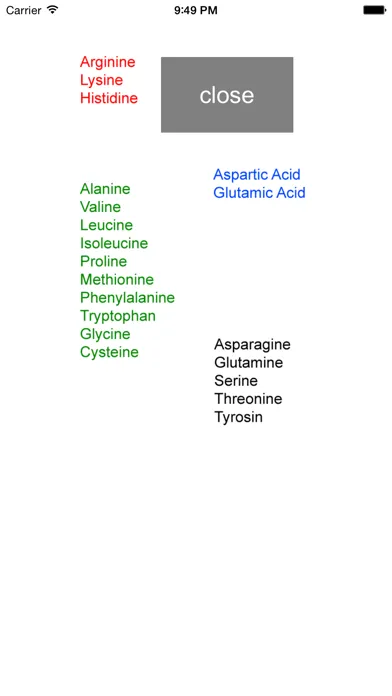Capturas de pantalla de Learn Amino Acids